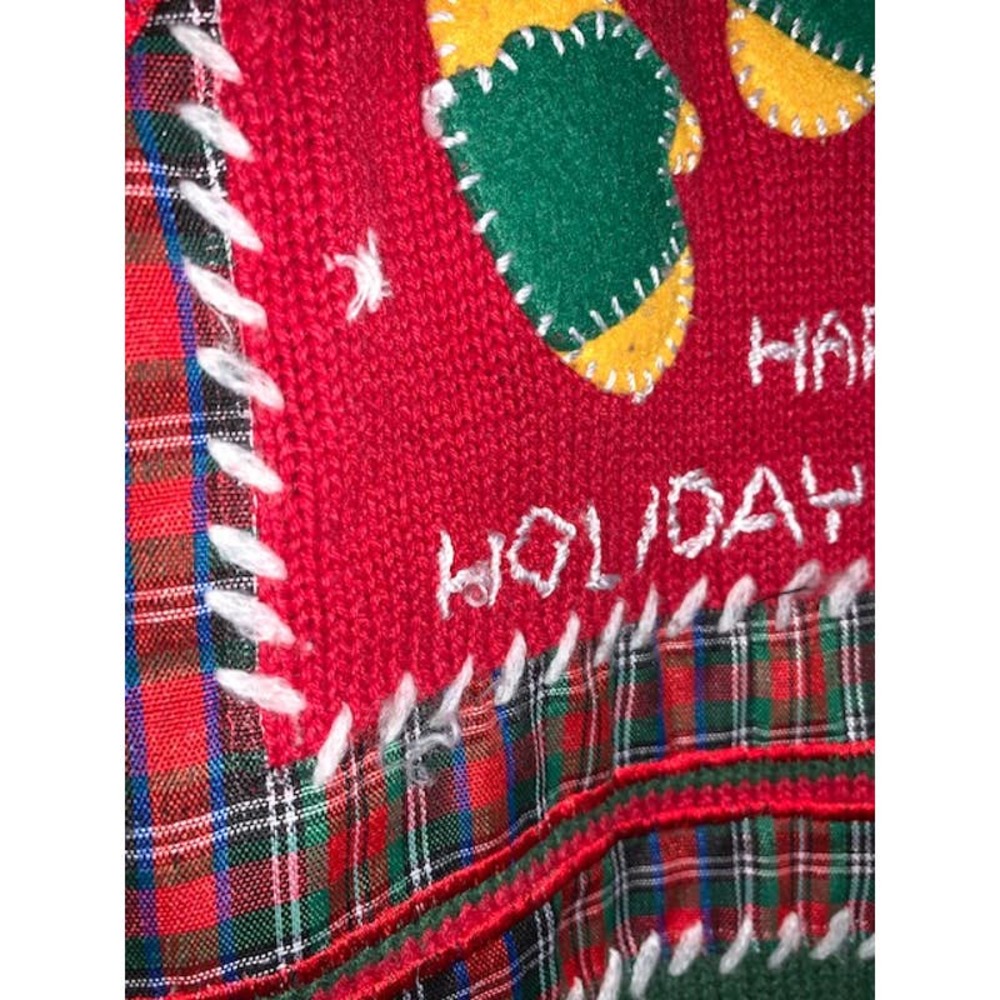 EXTRA POINT by Reference Point Vintage Ugly Christmas Knit Sweater Vest - 2X - Picture 6 of 13